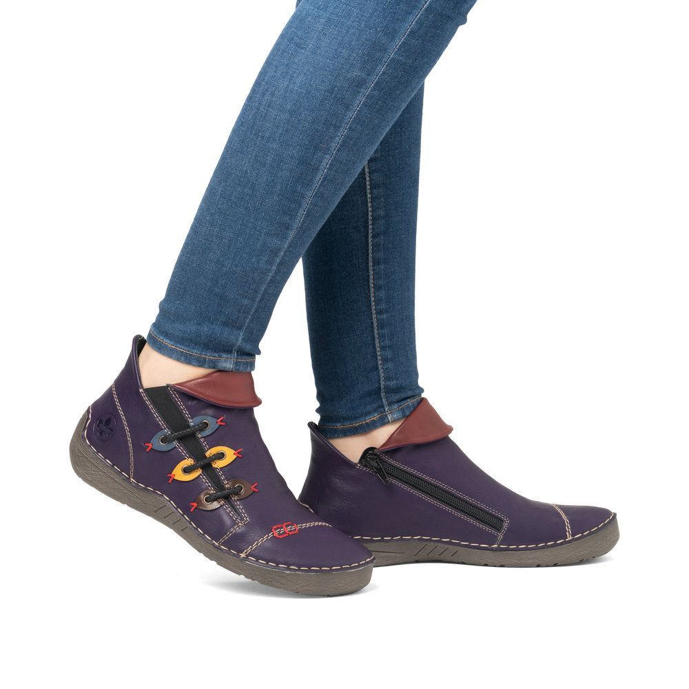 Stivali Donna Rieker 72581 - Autunno/Inverno, Comodi, Leggeri, Flessibili, Con Soletta Morbida