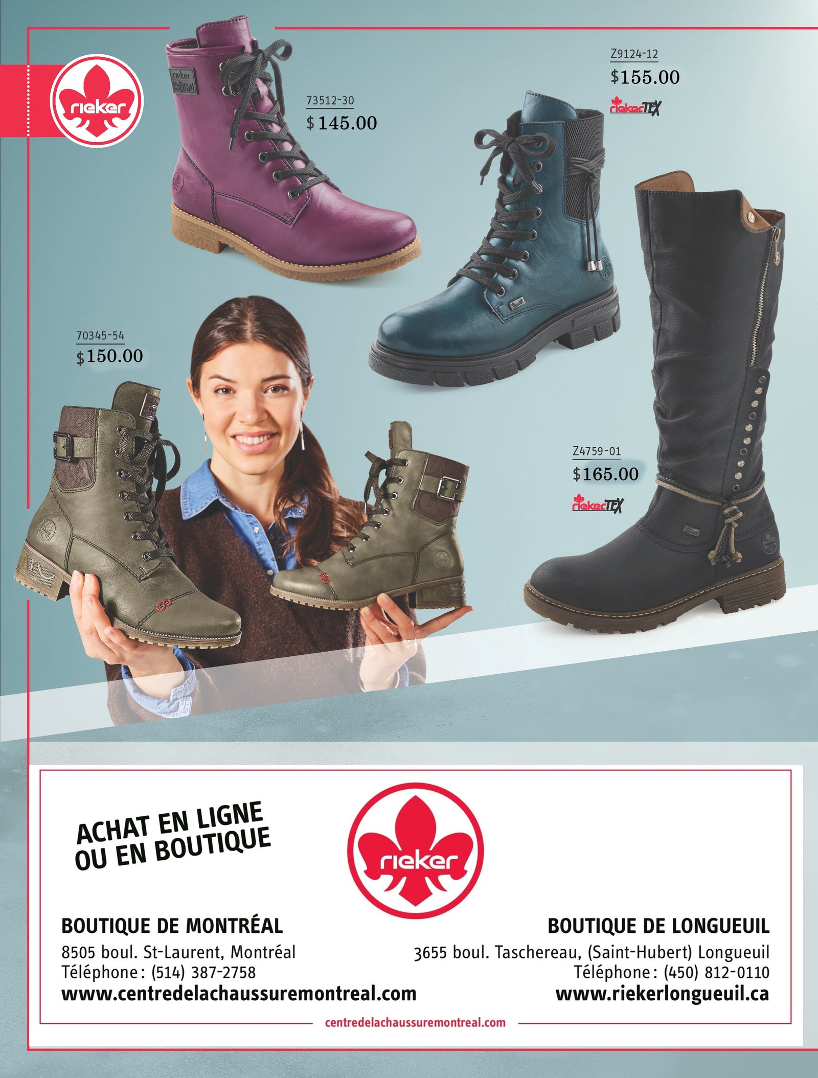 Chaussures Femmes – Rieker Montréal