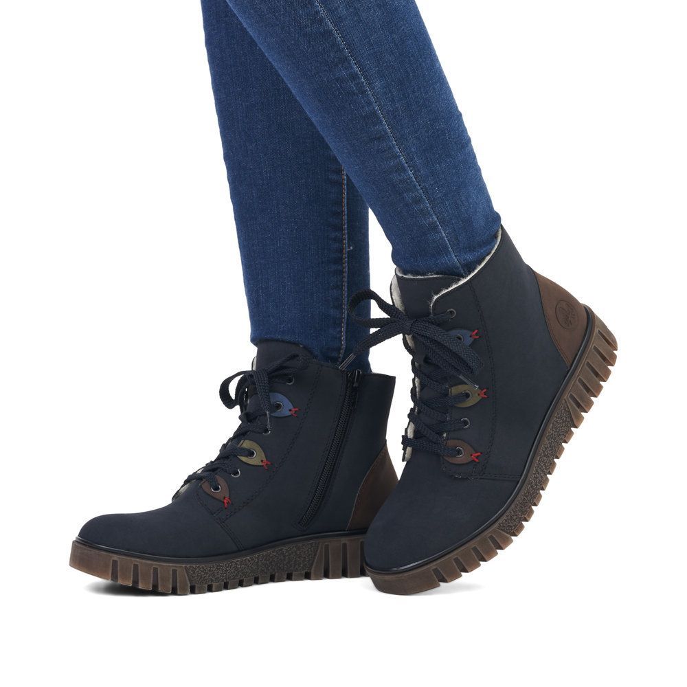 Ankle Boots Damen Rieker Boot Blau Rieker Zalando Schuhe Damen