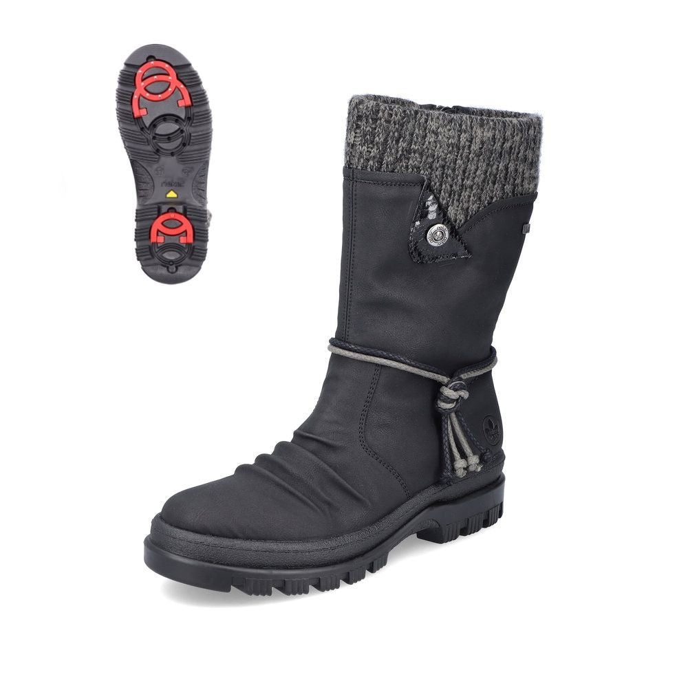 Bottes d hiver a crampons rabattables Rieker Montreal